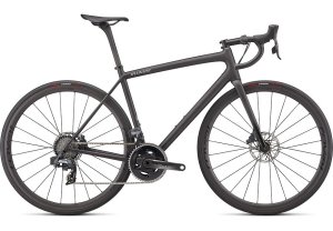Specialized Aethos Pro - SRAM Force eTap AXS Carbon / Flake Silver / Gloss Black Fork Fade 49