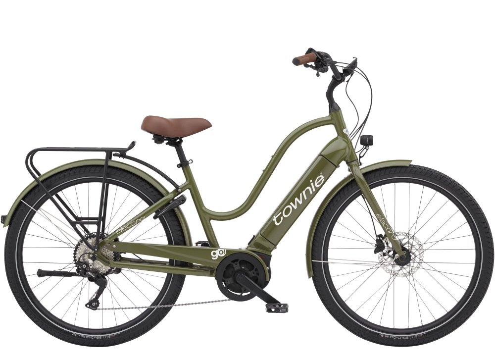 Electra Townie Path Go! 10D EQ Step-Over M Olive